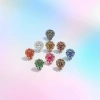 European and American cross-border retro alloy rhinestone large glass brooch, luxurious and high-end women's clothing brooch accessory pin undefined